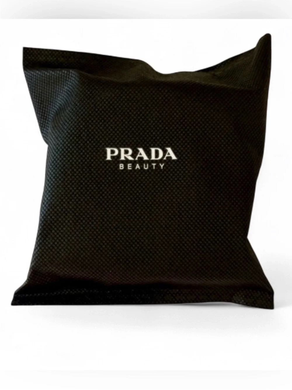 Prada Light Blue Round Travel Cosmetic Case